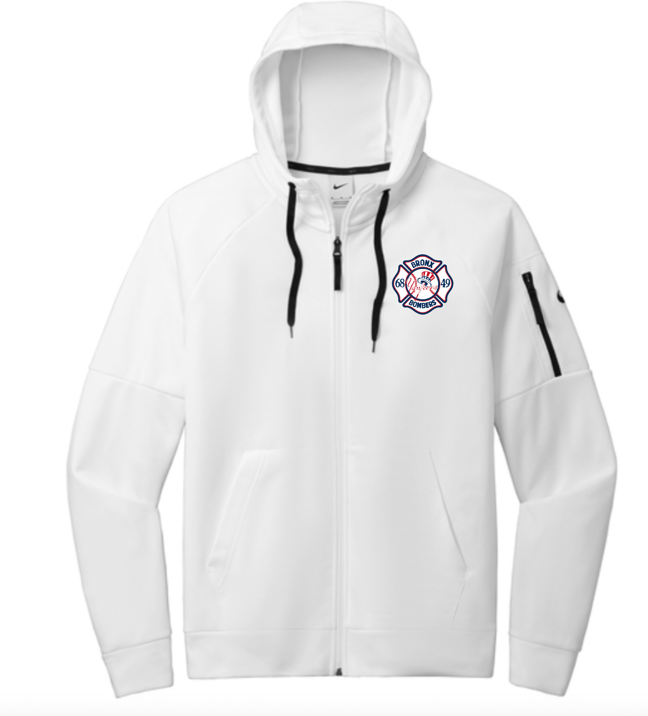Embroidered Therma-FIT Pocket Full-Zip Fleece Hoodie